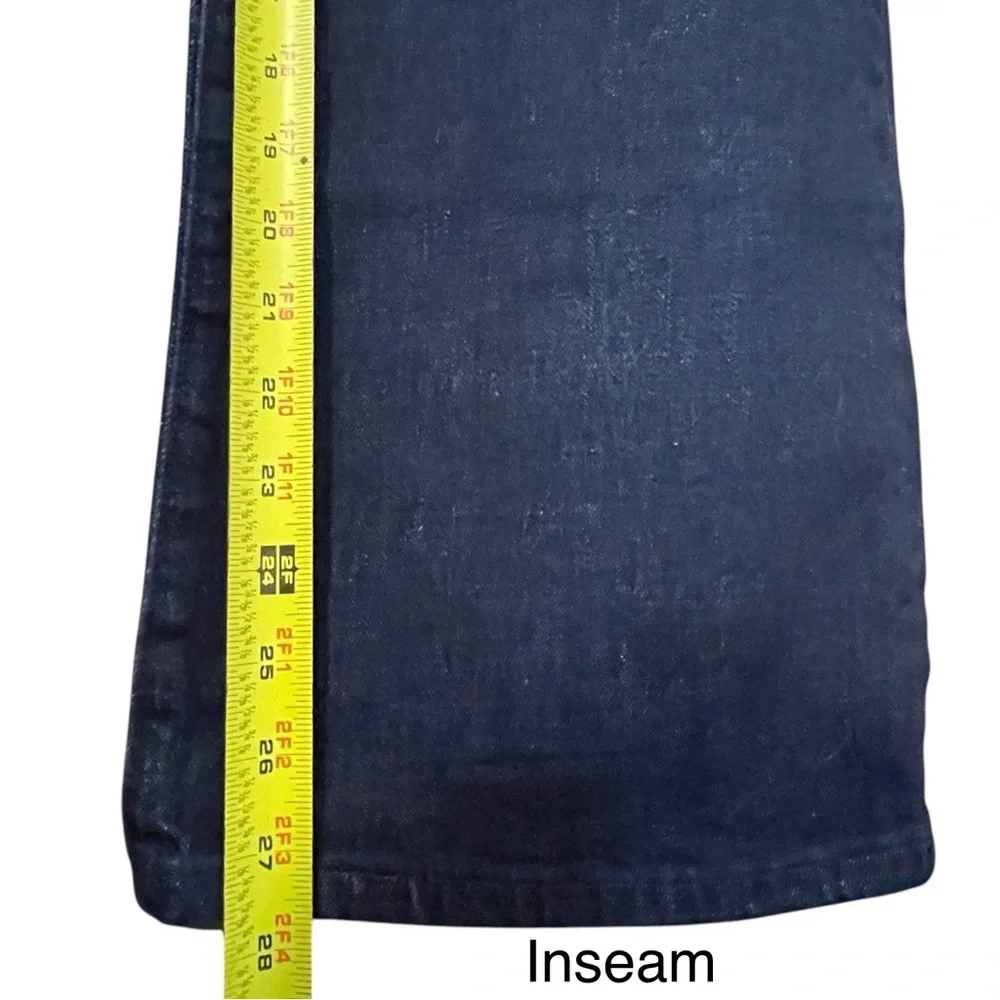 BANANA REPUBLIC High-Rise Wide Leg Denim Jean dark wash, size 25P petite NWOT - Picture 8 of 8